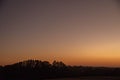 Sunset in the fields of the City of Itaara RS Brazil