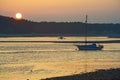 Sunset at Findhorn. Royalty Free Stock Photo