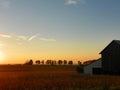 Sunset in the Finger Lakes region of New York State Royalty Free Stock Photo