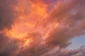 Fire Sunset Clouds Red Orange Sky Royalty Free Stock Photo