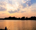 Sunset fishing