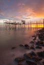 Sunset Fishing Platform