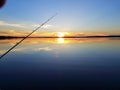 Sunset fishing wisconsin shawano lake