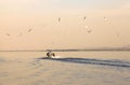 Sunset at Floating Gardens of Inle Lake