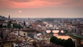 Sunset in florence