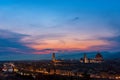 Sunset in Florence Italy Royalty Free Stock Photo