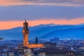 Sunset at Florence, Toscana, Italy Royalty Free Stock Photo