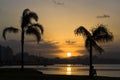 Sunset in Florianopolis Royalty Free Stock Photo