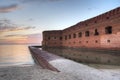 Sunset at Fort Jefferson Royalty Free Stock Photo