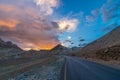 Sunset in Fotula Pass - Leh Ladakh, Jammu and Kashmir, India