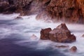 Sunset at Garrapata State Park, Big Sur, California on a cloudy day