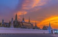 Sunset Gate Temple Emerald Buddha Grand Palace Bangkok Thailand