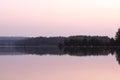 Sunset in germany on Brombachsee.