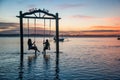 Sunset at Gili Air, Lombok Royalty Free Stock Photo