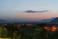 Sunset at Gioia dei Marsi, Abruzzo, Italy