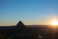 Sunset Glasshouse Mountains Royalty Free Stock Photo