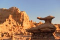 Sunset at Goblin Valley State Park Utah Royalty Free Stock Photo