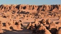 Sunset at Goblin Valley State Park Utah Royalty Free Stock Photo