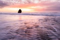 Sunset in Gold Beach, Oregon Royalty Free Stock Photo