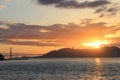 Sunset Golden Gate Bridge San Fancisco California