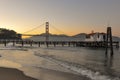 Sunset at Golden Gate Bridge, San Francisco, California, USA Royalty Free Stock Photo