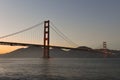 Sunset at Golden Gate Bridge, San Francisco, California, USA Royalty Free Stock Photo