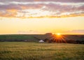 sunset and golden hour - orange skies