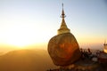 Sunset at Golden Rock, Myanmar.