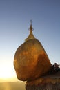 Sunset at Golden Rock, Myanmar.