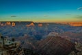 Sunset at the Grand Canyon in Arizona