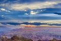 Sunset at Grand Canyon from Desert view point, South rim Royalty Free Stock Photo