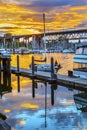 Sunset Granville Island Burrard Street Bridge Vancouver British Royalty Free Stock Photo