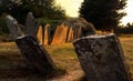 Sunset graves Royalty Free Stock Photo