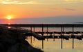 Sunset on the Great Salt Lake Royalty Free Stock Photo