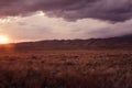 Sunset in Great Sand Dunes National Park Royalty Free Stock Photo