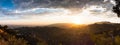 Sunset from the Griffith Observatory. Royalty Free Stock Photo