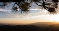 Sunset from the Griffith Observatory. Royalty Free Stock Photo