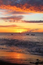 Sunset in Guadeloupe Royalty Free Stock Photo