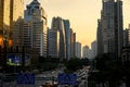 Sunset in Guangzhou, skyline in China