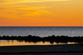 Sunset on the gulf coast of Florida Royalty Free Stock Photo