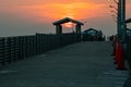 Sunset at Gulf Pier - Ft DeSoto - 11 Royalty Free Stock Photo