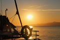 Sunset in gumusluk bodrum, boats