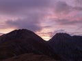 Sunset at Hackenkopfe mountains, Tyrol, Austria