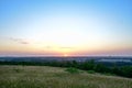 Sunset at Halde Norddeutschland, Germany Royalty Free Stock Photo