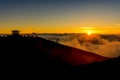 Sunset at Haleakala National Park Maui Hawaii USA Royalty Free Stock Photo