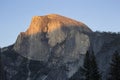 Sunset on Half Dome - Yosemite National Park Royalty Free Stock Photo