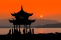 Sunset in Hangzhou