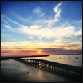 Sunset over Harborwalk, Destin, Florida