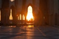 Sunset at Hasan II Mosque in Casablanca Royalty Free Stock Photo