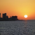 View and sunset in Havana, Cuba